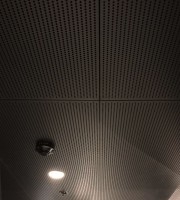Black FR Bosk Panels installed in Christchurch Convention Centre